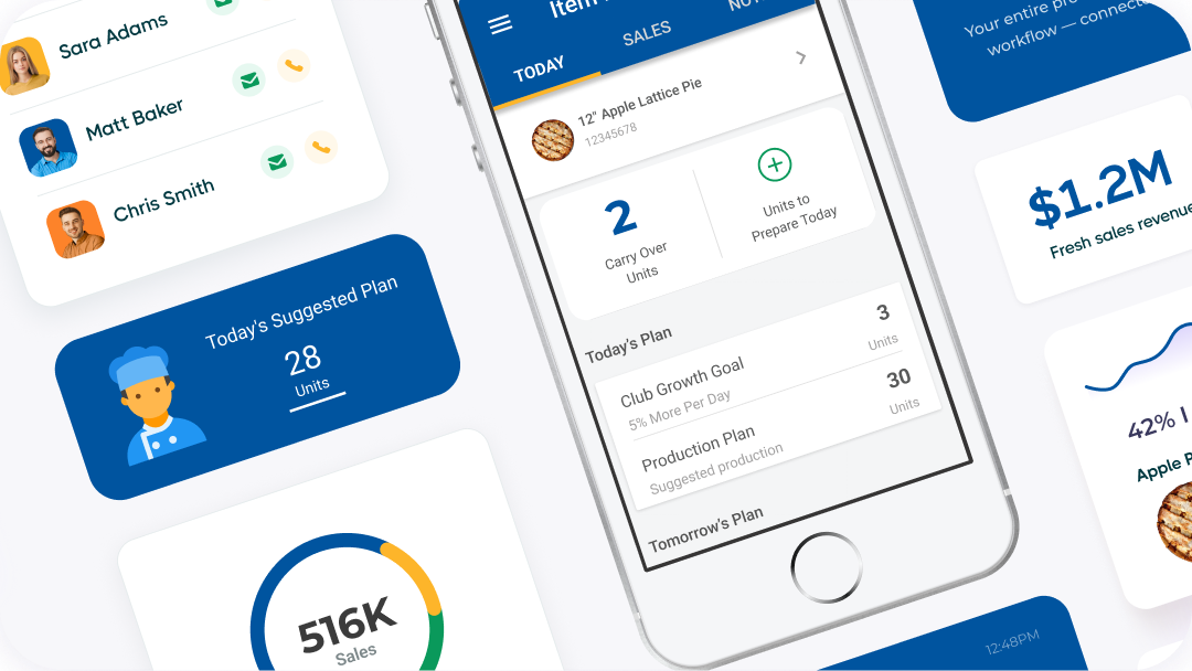Fresh Sales Native AI Mobile App Design
